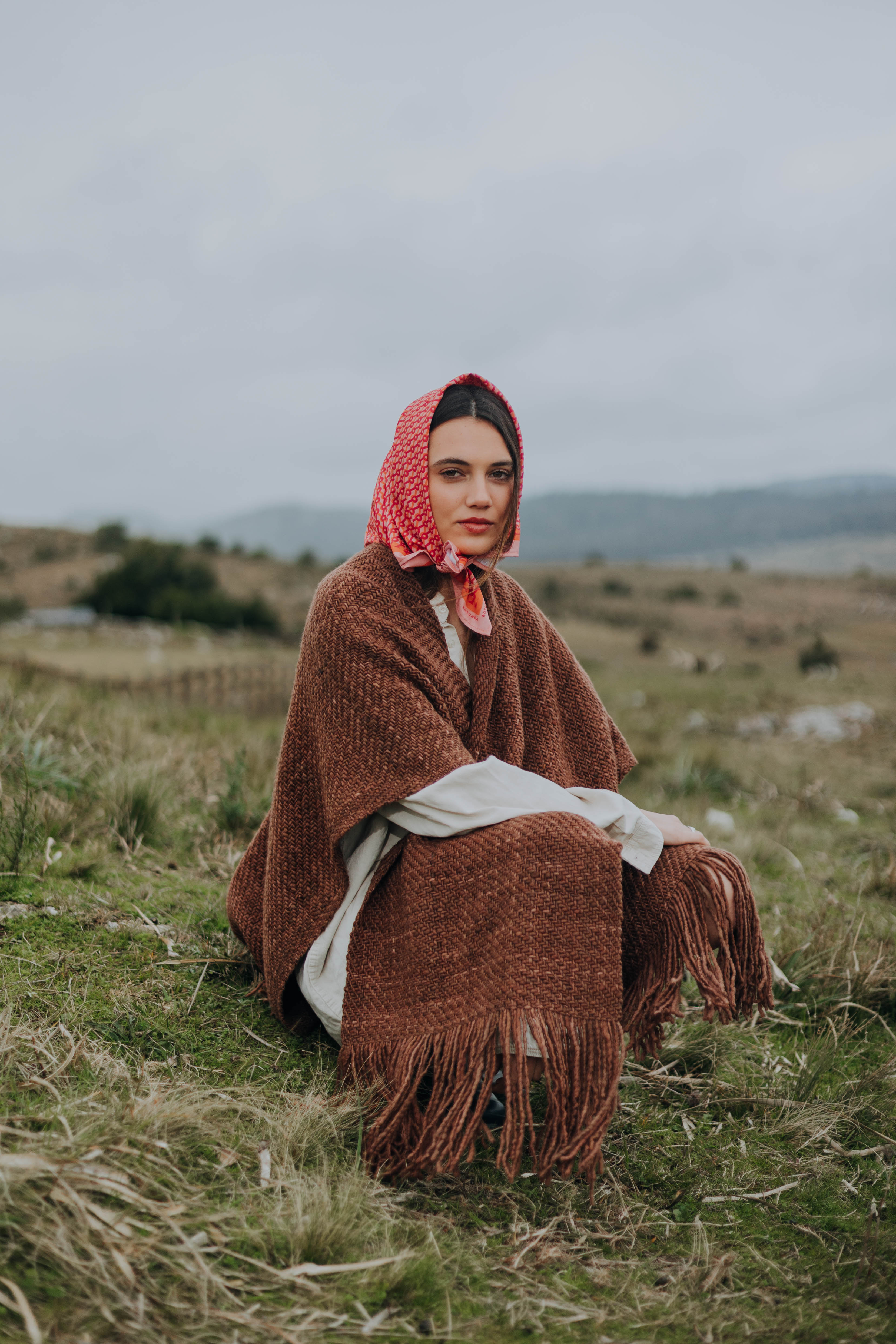 Ruana Rústica Gruesa