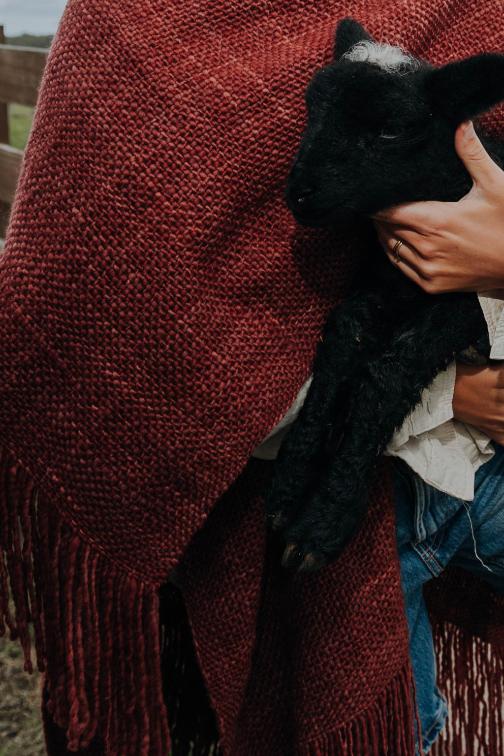 Ruana Rústica Fina Vino Tinto