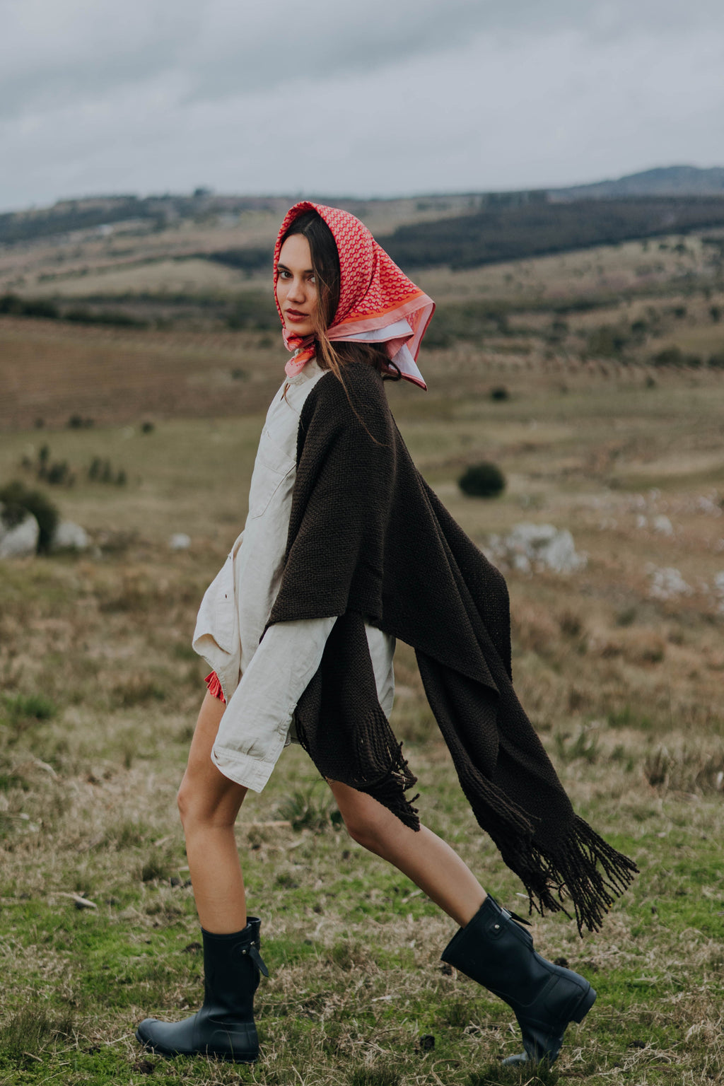 Ruana Mila Chocolate