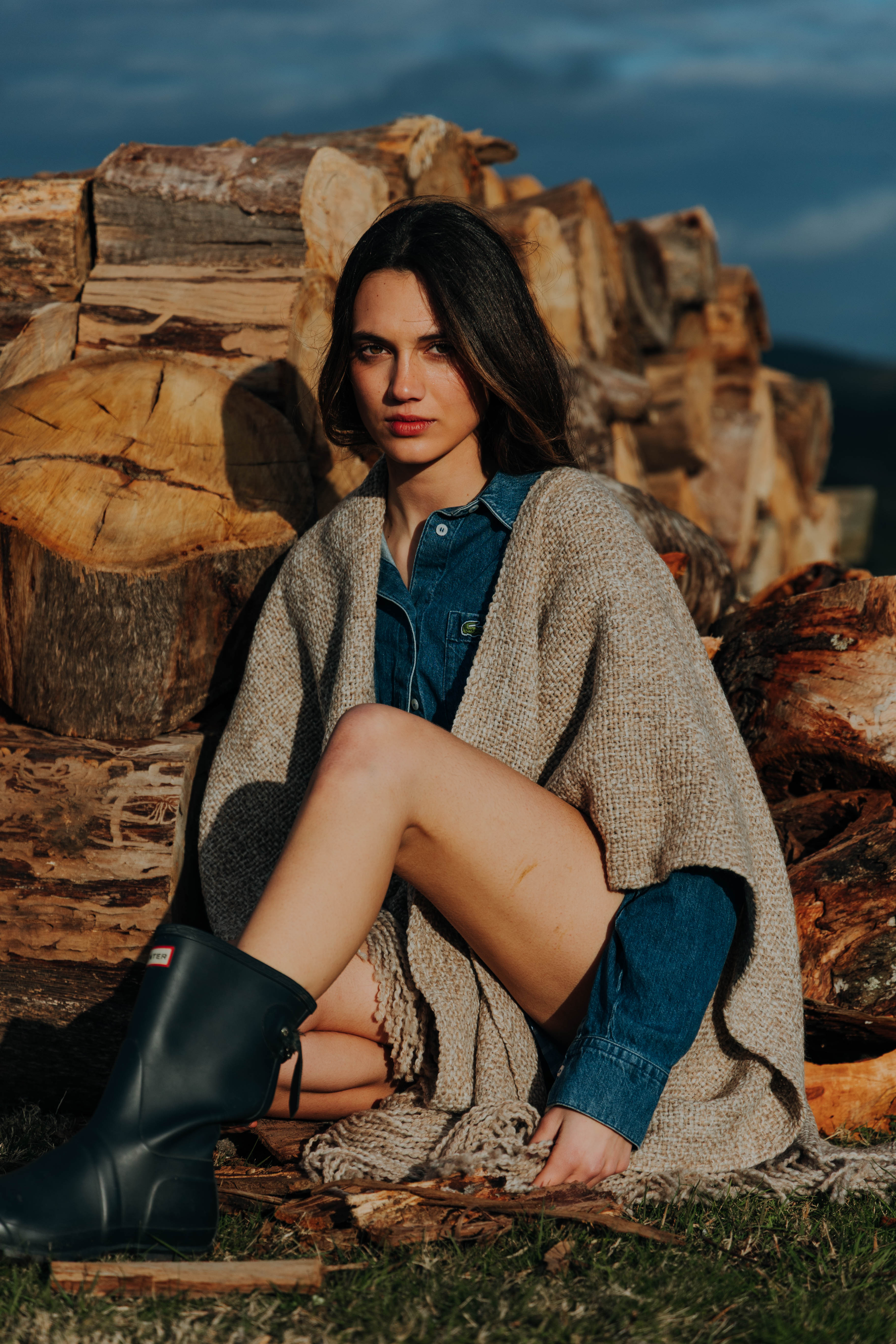 Ruana Mila Beige Nuevo