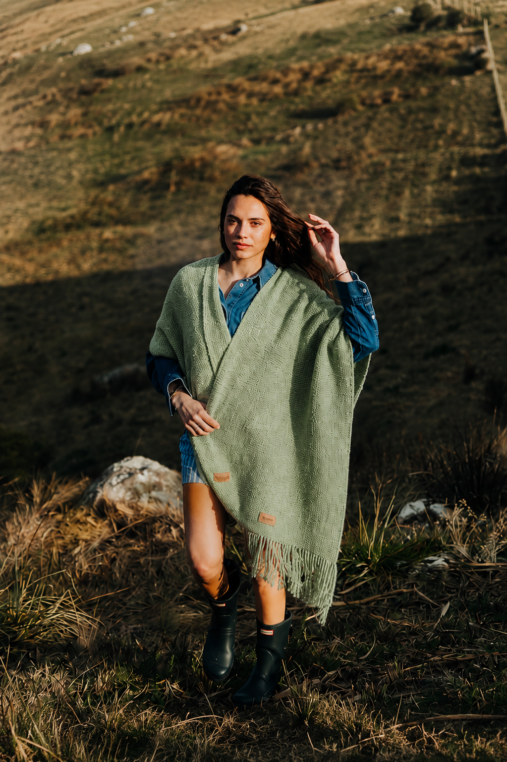 Ruana Mila Verde